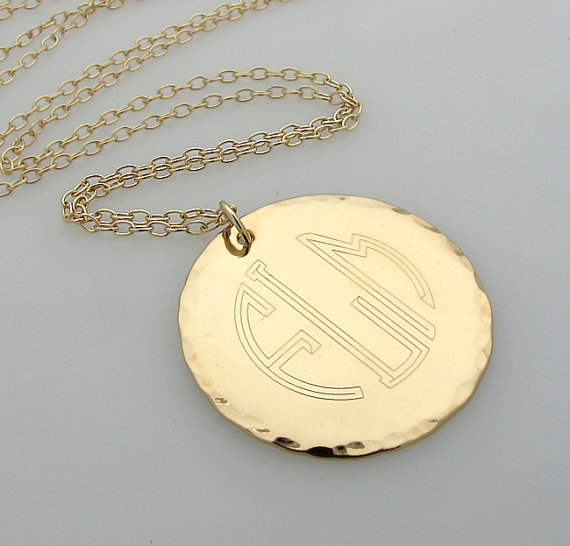 initial monogram pendant engraved gold monogram necklace initial monogram pendant engraved gold monogram necklace